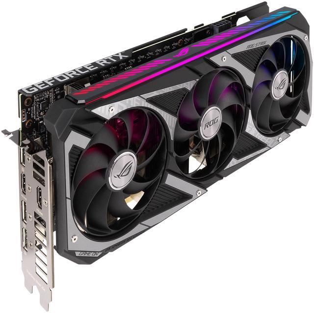 Alt view image 9 of 19 - ASUS ROG Strix GeForce RTX 3060 12GB GDDR6 PCI Express 4.0 Graphics Card ROG-STRIX-RTX3060-O12G-V2-GAMING