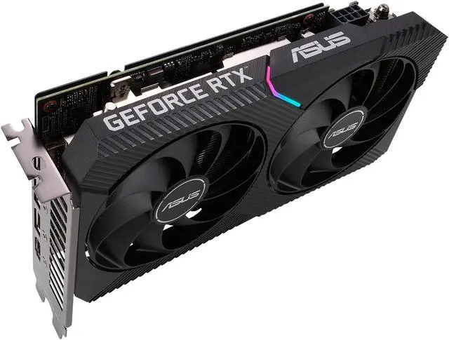 Alt view image 8 of 19 - ASUS Dual GeForce RTX 3060 12GB GDDR6 PCI Express 4.0 Graphics Card DUAL-RTX3060-O12G-V2