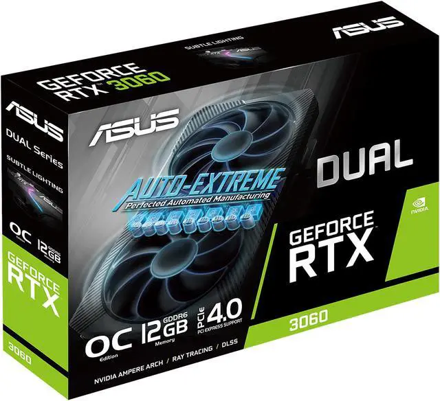 Alt view image 19 of 19 - ASUS Dual GeForce RTX 3060 12GB GDDR6 PCI Express 4.0 Graphics Card DUAL-RTX3060-O12G-V2