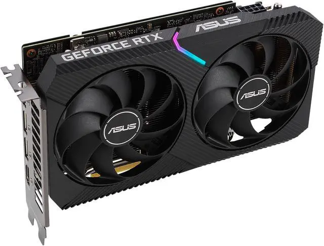 Alt view image 7 of 19 - ASUS Dual GeForce RTX 3060 12GB GDDR6 PCI Express 4.0 Graphics Card DUAL-RTX3060-O12G-V2