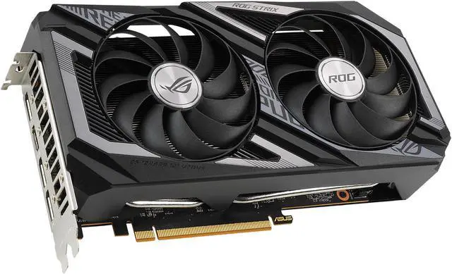Alt view image 4 of 14 - ASUS ROG STRIX Radeon RX 6600 XT 8GB GDDR6 PCI Express 4.0 CrossFireX Support ATX Graphics Card ROG-STRIX-RX6600XT-O8G-GAMING