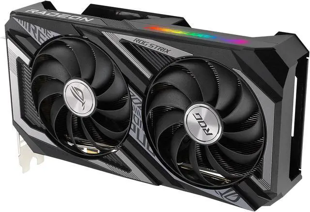 Alt view image 9 of 14 - ASUS ROG STRIX Radeon RX 6600 XT 8GB GDDR6 PCI Express 4.0 CrossFireX Support ATX Graphics Card ROG-STRIX-RX6600XT-O8G-GAMING