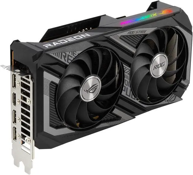 Alt view image 5 of 14 - ASUS ROG STRIX Radeon RX 6600 XT 8GB GDDR6 PCI Express 4.0 CrossFireX Support ATX Graphics Card ROG-STRIX-RX6600XT-O8G-GAMING