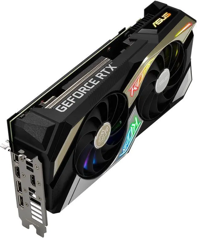 Alt view image 7 of 15 - ASUS KO NVIDIA GeForce RTX 3070 V2 8GB GDDR6 Gaming Graphics Card (PCIe 4.0, 8GB GDDR6 Memory, LHR, HDMI 2.1, DisplayPort 1.4a, Axial-tech Fan Design, 0dB Technology, Enduring Capacitors)