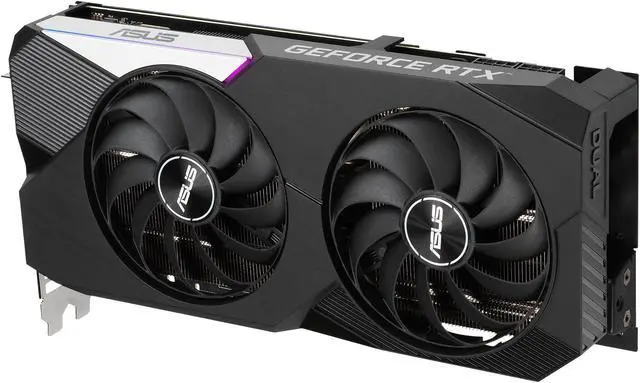 Alt view image 9 of 12 - ASUS Dual NVIDIA GeForce RTX 3070 V2 OC Edition Gaming Graphics Card (PCIe 4.0, 8GB GDDR6, LHR, HDMI 2.1, DisplayPort 1.4a, Axial-tech Fan Design, Dual BIOS, Protective Backplate) DUAL-RTX3070-O8G-V2