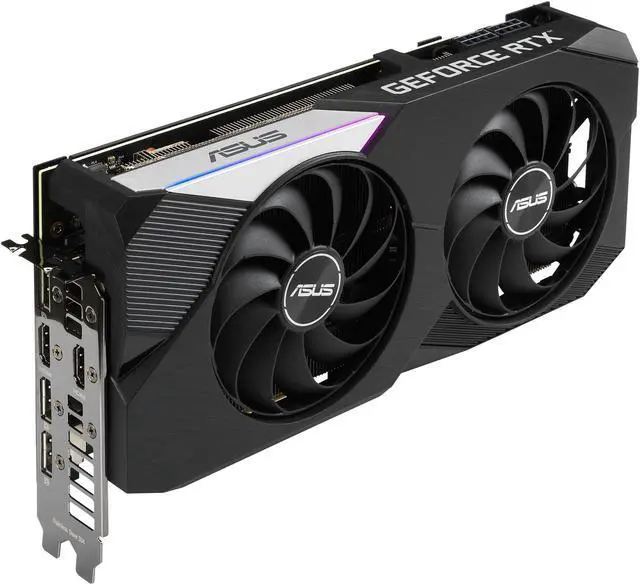 Alt view image 5 of 12 - ASUS Dual NVIDIA GeForce RTX 3070 V2 OC Edition Gaming Graphics Card (PCIe 4.0, 8GB GDDR6, LHR, HDMI 2.1, DisplayPort 1.4a, Axial-tech Fan Design, Dual BIOS, Protective Backplate) DUAL-RTX3070-O8G-V2
