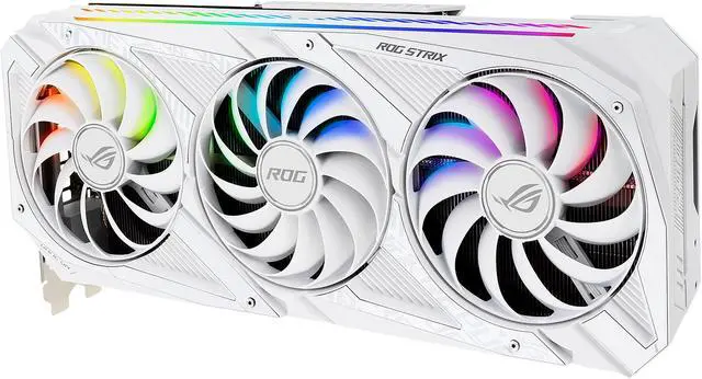 Alt view image 13 of 20 - ASUS ROG Strix NVIDIA GeForce RTX 3070 V2 White OC Edition Gaming Graphics Card (PCIe 4.0, 8GB GDDR6, LHR, HDMI 2.1, DisplayPort 1.4a, White Color Scheme, Axial-tech Fan Design, 2.9-slot) ROG-STRIX-RTX3070-O8G-WHITE-V2