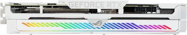 Alt view image 16 of 20 - ASUS ROG Strix NVIDIA GeForce RTX 3070 V2 White OC Edition Gaming Graphics Card (PCIe 4.0, 8GB GDDR6, LHR, HDMI 2.1, DisplayPort 1.4a, White Color Scheme, Axial-tech Fan Design, 2.9-slot) ROG-STRIX-RTX3070-O8G-WHITE-V2