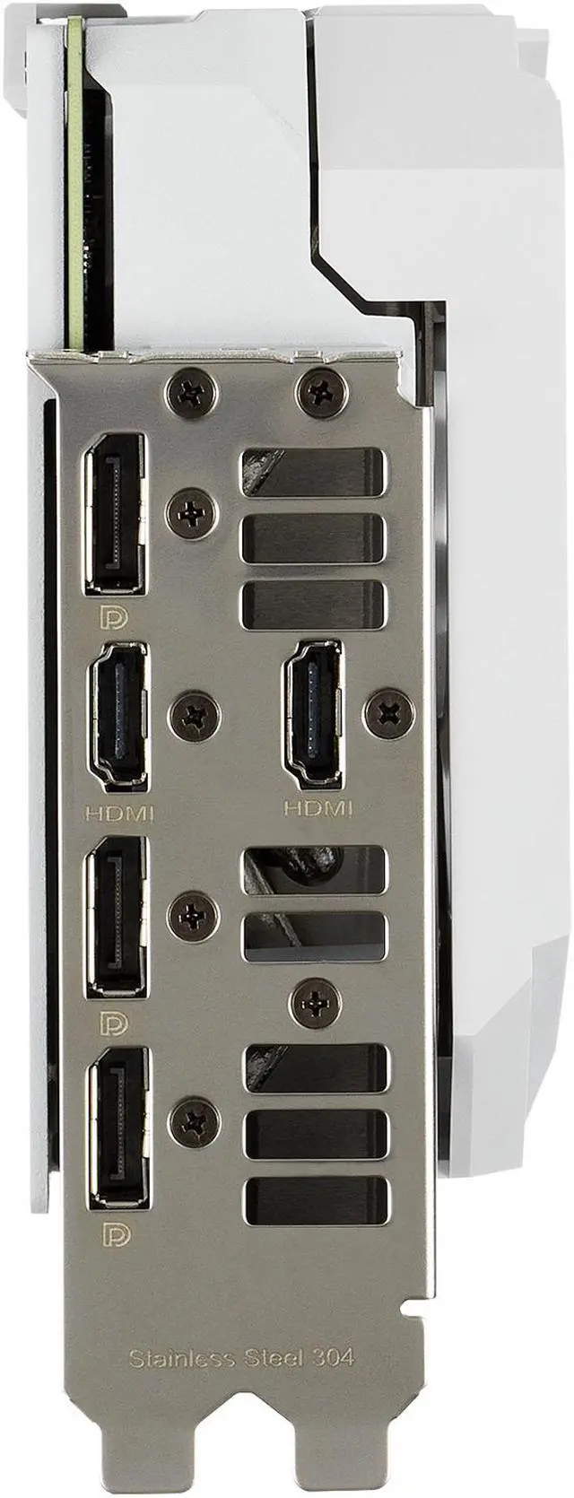 Alt view image 9 of 20 - ASUS ROG Strix NVIDIA GeForce RTX 3070 V2 White OC Edition Gaming Graphics Card (PCIe 4.0, 8GB GDDR6, LHR, HDMI 2.1, DisplayPort 1.4a, White Color Scheme, Axial-tech Fan Design, 2.9-slot) ROG-STRIX-RTX3070-O8G-WHITE-V2