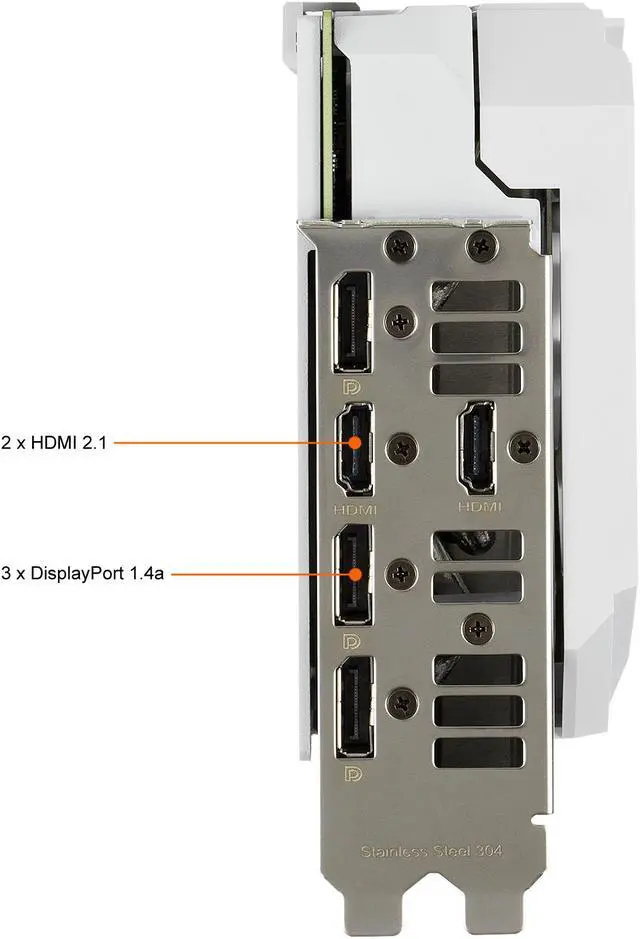 Alt view image 10 of 20 - ASUS ROG Strix NVIDIA GeForce RTX 3070 V2 White OC Edition Gaming Graphics Card (PCIe 4.0, 8GB GDDR6, LHR, HDMI 2.1, DisplayPort 1.4a, White Color Scheme, Axial-tech Fan Design, 2.9-slot) ROG-STRIX-RTX3070-O8G-WHITE-V2