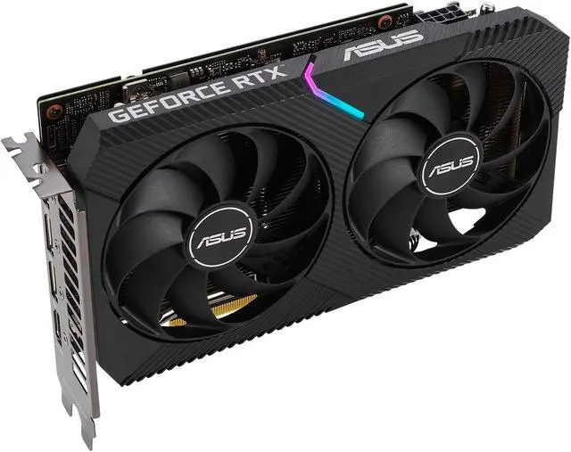 Alt view image 6 of 17 - ASUS DUAL GeForce RTX 3060 Ti V2 MINI 8GB GDDR6 Video Card with LHR, DUAL-RTX3060TI-8G-MINI-V2