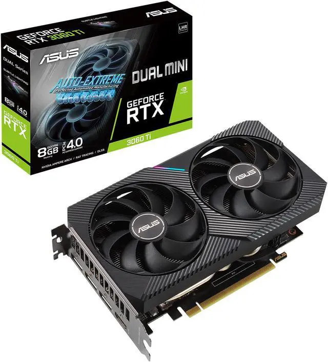 Alt view image 16 of 17 - ASUS DUAL GeForce RTX 3060 Ti V2 MINI 8GB GDDR6 Video Card with LHR, DUAL-RTX3060TI-8G-MINI-V2