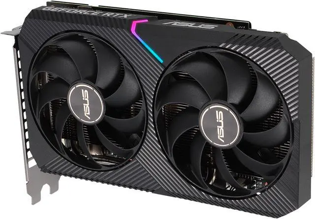 Alt view image 11 of 17 - ASUS DUAL GeForce RTX 3060 Ti V2 MINI 8GB GDDR6 Video Card with LHR, DUAL-RTX3060TI-8G-MINI-V2