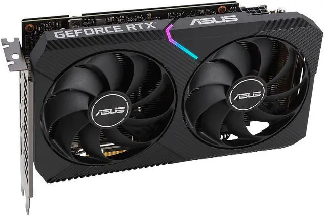 Alt view image 5 of 17 - ASUS DUAL GeForce RTX 3060 Ti V2 MINI 8GB GDDR6 Video Card with LHR, DUAL-RTX3060TI-8G-MINI-V2