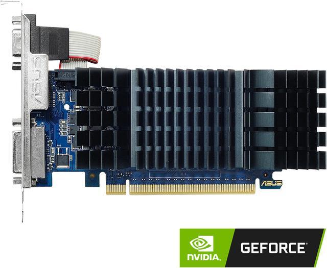 ASUS GeForce GT 730 2GB GDDR5 PCI Express 2.0 Low Profile Video Card for  Silent HTPC Builds (with I/O Port Brackets) GT730-SL-2GD5-BRK 