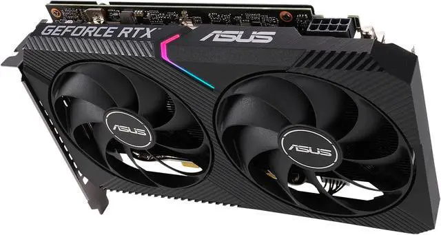 Alt view image 12 of 17 - ASUS Dual GeForce RTX 3060 Ti V2 MINI OC Edition 8GB GDDR6 PCI Express 4.0 Video Card DUAL-RTX3060TI-O8G-MINI-V2 (LHR)