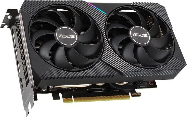 Alt view image 4 of 17 - ASUS Dual GeForce RTX 3060 Ti V2 MINI OC Edition 8GB GDDR6 PCI Express 4.0 Video Card DUAL-RTX3060TI-O8G-MINI-V2 (LHR)