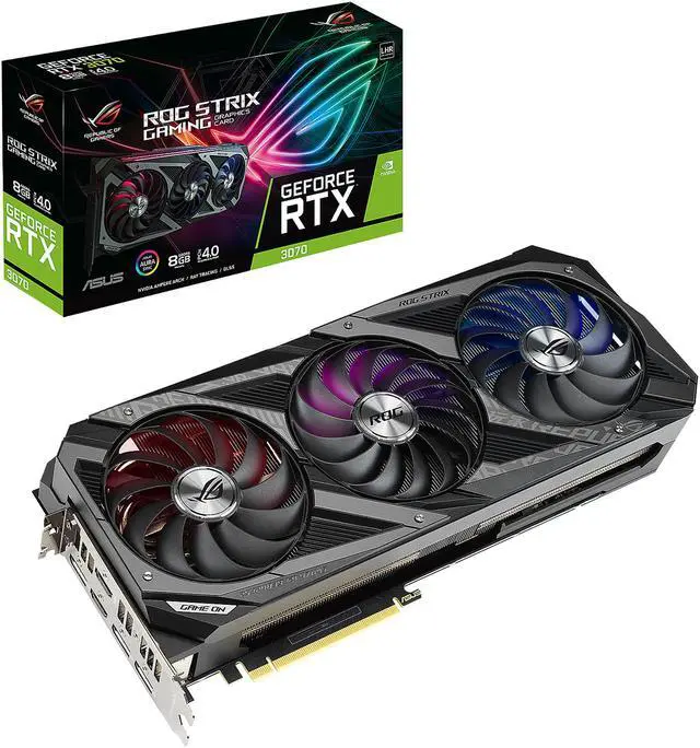 Alt view image 14 of 15 - ASUS ROG Strix GeForce RTX 3070 V2 8GB GDDR6 Graphics Card with LHR, ROG-STRIX-RTX3070-8G-V2-GAMING