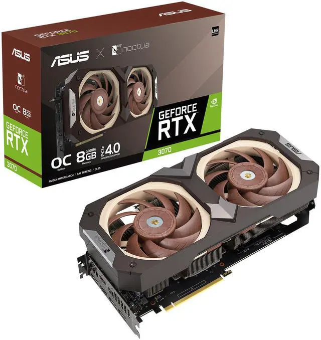 Alt view image 15 of 16 - ASUS Noctua OC Edition GeForce RTX 3070 8GB GDDR6 PCI Express 4.0 Video Card RTX3070-O8G-NOCTUA (LHR)