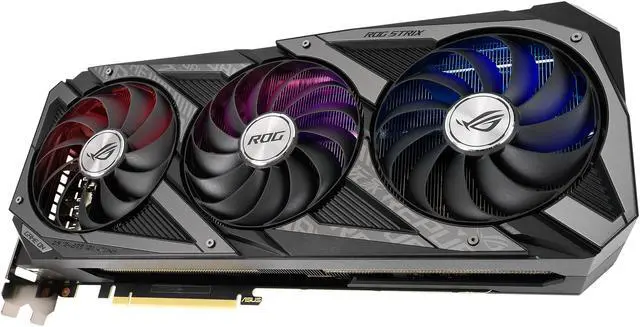 Alt view image 10 of 13 - ASUS ROG Strix NVIDIA GeForce RTX 3080 OC Edition Gaming Graphics Card (PCIe 4.0, 12GB GDDR6X, LHR, HDMI 2.1, DisplayPort 1.4a, Axial-tech Fan Design, 2.9-slot, Super Alloy Power II, GPU Tweak II)