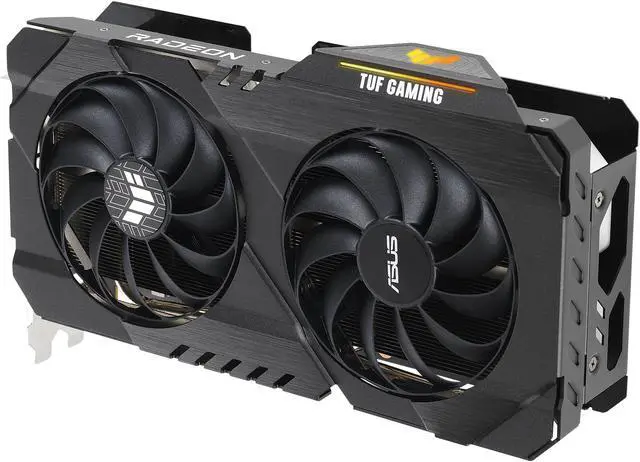 Alt view image 9 of 15 - ASUS TUF Gaming AMD Radeon RX 6500 XT OC Edition Graphics Card (AMD RDNA 2, PCIe 4.0, 4GB GDDR6, HDMI 2.1, DisplayPort 1.4a, Dual Ball Fan Bearings, All-aluminum Shroud, GPU Tweak II) TUF-RX6500XT-O4G-GAMING