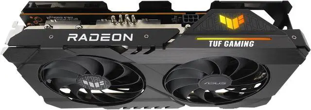 Alt view image 10 of 15 - ASUS TUF Gaming AMD Radeon RX 6500 XT OC Edition Graphics Card (AMD RDNA 2, PCIe 4.0, 4GB GDDR6, HDMI 2.1, DisplayPort 1.4a, Dual Ball Fan Bearings, All-aluminum Shroud, GPU Tweak II) TUF-RX6500XT-O4G-GAMING