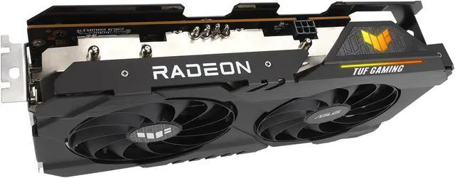 Alt view image 11 of 15 - ASUS TUF Gaming AMD Radeon RX 6500 XT OC Edition Graphics Card (AMD RDNA 2, PCIe 4.0, 4GB GDDR6, HDMI 2.1, DisplayPort 1.4a, Dual Ball Fan Bearings, All-aluminum Shroud, GPU Tweak II) TUF-RX6500XT-O4G-GAMING
