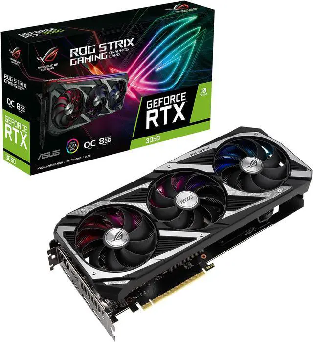 Alt view image 18 of 19 - ASUS ROG Strix GeForce RTX 3050 8GB GDDR6 PCI Express 4.0 Graphics Card ROG-STRIX-RTX3050-O8G-GAMING