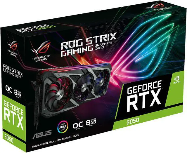 Alt view image 19 of 19 - ASUS ROG Strix GeForce RTX 3050 8GB GDDR6 PCI Express 4.0 Graphics Card ROG-STRIX-RTX3050-O8G-GAMING