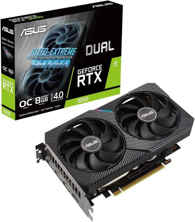 Alt view image 18 of 19 - ASUS Dual GeForce RTX 3050 8GB GDDR6 PCI Express 4.0 Graphics Card DUAL-RTX3050-O8G