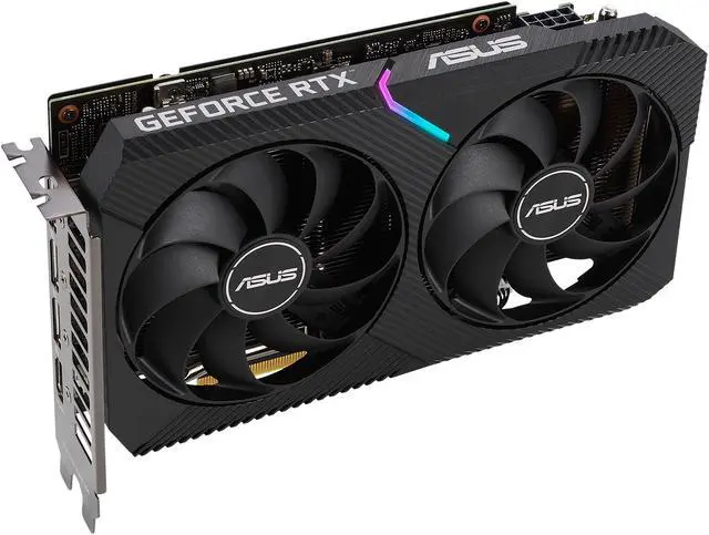 Alt view image 9 of 19 - ASUS Dual GeForce RTX 3050 8GB GDDR6 PCI Express 4.0 Graphics Card DUAL-RTX3050-O8G