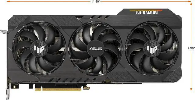 Alt view image 2 of 12 - ASUS TUF Gaming GeForce RTX 3080 10GB GDDR6X PCI Express 4.0 Graphics Card TUF-RTX3080-10G-V2-GAMING