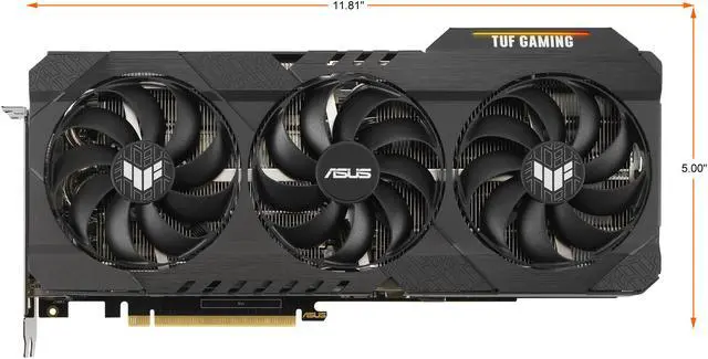 Alt view image 3 of 14 - ASUS TUF Gaming GeForce RTX 3080 12GB GDDR6X PCI Express 4.0 Graphics Card TUF-RTX3080-12G-GAMING