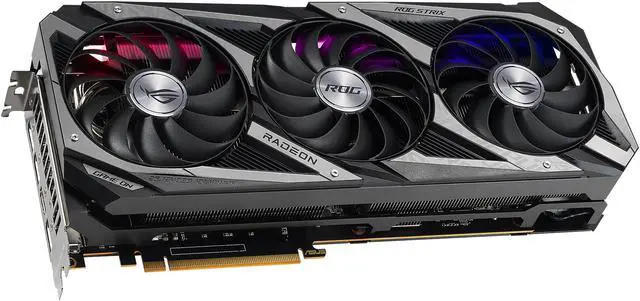 Alt view image 4 of 5 - ASUS ROG Strix AMD Radeon RX 6750 XT OC Edition Gaming Graphics Card (AMD RNDA 2, PCIe 4.0, 12GB GDDR6, HDMI 2.1, DisplayPort 1.4a, Axial-tech Fan Design, 2.9-slot, Super Alloy Power II, GPU Tweak)