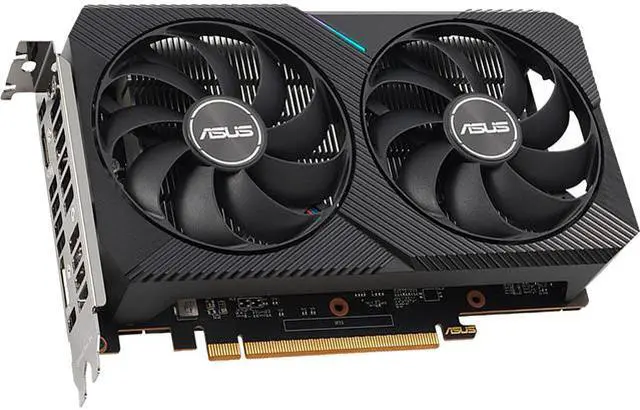 Alt view image 2 of 4 - ASUS Dual Radeon RX 6400 4GB GDDR6 PCI Express 4.0 CrossFireX Support Graphics Card DUAL-RX6400-4G