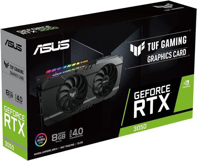 Alt view image 13 of 14 - ASUS TUF Gaming OC Edition GeForce RTX 3050 8GB GDDR6 PCI Express 4.0 Graphics Card TUF-RTX3050-O8G-GAMING