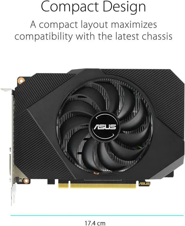 Alt view image 8 of 10 - ASUS Phoenix GeForce GTX 1630 4GB GDDR6 PCI Express 3.0 Graphics Card PH-GTX1630-4G