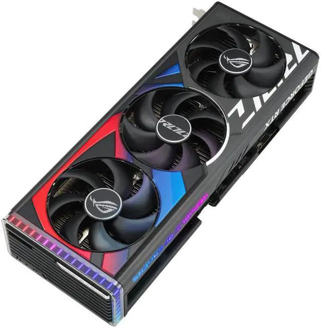 Alt view image 4 of 15 - ASUS ROG Strix GeForce RTX 4090 Gaming Graphics Card (PCIe 4.0, 24GB GDDR6X, HDMI 2.1a, DisplayPort 1.4a) ROG-STRIX-RTX4090-24G-GAMING