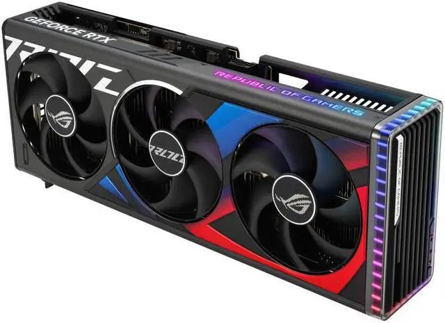 Alt view image 6 of 15 - ASUS ROG Strix GeForce RTX 4090 Gaming Graphics Card (PCIe 4.0, 24GB GDDR6X, HDMI 2.1a, DisplayPort 1.4a) ROG-STRIX-RTX4090-24G-GAMING