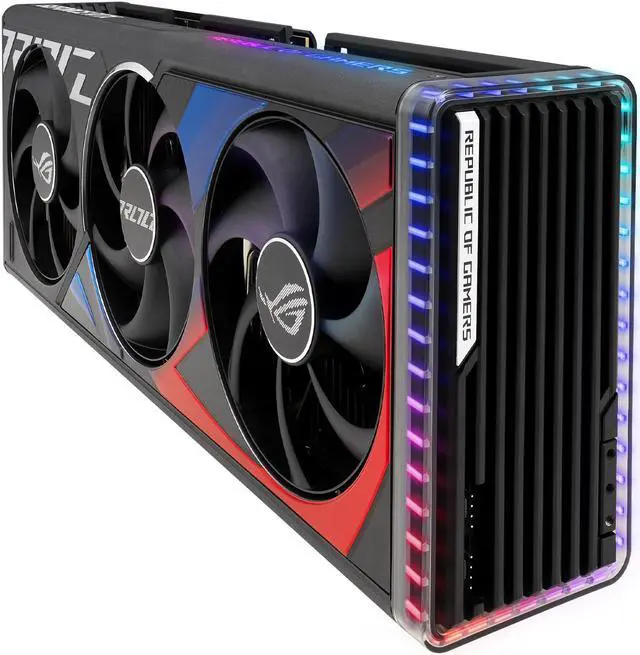 Alt view image 11 of 20 - ASUS ROG Strix GeForce RTX 4080 Gaming Graphics Card (PCIe 4.0, 16GB GDDR6X, HDMI 2.1a, DisplayPort 1.4a) ROG-STRIX-RTX4080-16G-GAMING