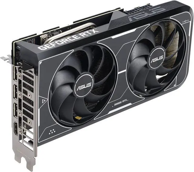 Alt view image 7 of 9 - ASUS Dual NVIDIA GeForce RTX 3060 Ti OC Edition Graphics Card (PCIe 4.0, 8GB GDDR6X memory, HDMI 2.1, DisplayPort 1.4a, 2-slot design, Axial-tech fan design, 0dB technology) DUAL-RTX3060TI-O8GD6X