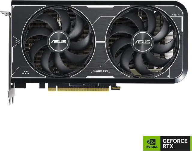 Alt view image 2 of 10 - ASUS Dual NVIDIA GeForce RTX 3060 Ti Graphics Card (PCIe 4.0, 8GB GDDR6X memory, HDMI 2.1, DisplayPort 1.4a, 2-slot design, Axial-tech fan design, 0dB technology) DUAL-RTX3060TI-8GD6X