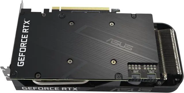 Alt view image 5 of 10 - ASUS Dual NVIDIA GeForce RTX 3060 Ti Graphics Card (PCIe 4.0, 8GB GDDR6X memory, HDMI 2.1, DisplayPort 1.4a, 2-slot design, Axial-tech fan design, 0dB technology) DUAL-RTX3060TI-8GD6X