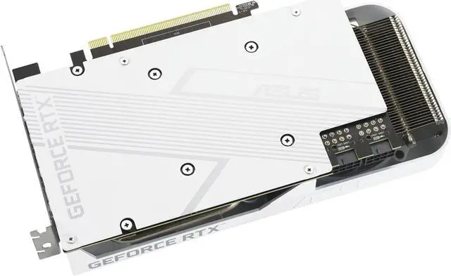 Alt view image 6 of 10 - ASUS Dual NVIDIA GeForce RTX 3060 Ti White OC Edition Graphics Card (PCIe 4.0, 8GB GDDR6X memory, HDMI 2.1, DisplayPort 1.4a, 2-slot design, Axial-tech fan design) DUAL-RTX3060TI-O8GD6X-WHITE