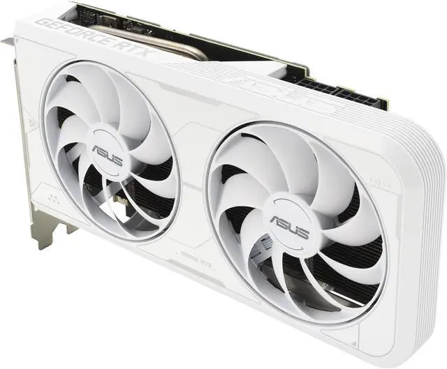 Alt view image 7 of 10 - ASUS Dual NVIDIA GeForce RTX 3060 Ti White OC Edition Graphics Card (PCIe 4.0, 8GB GDDR6X memory, HDMI 2.1, DisplayPort 1.4a, 2-slot design, Axial-tech fan design) DUAL-RTX3060TI-O8GD6X-WHITE