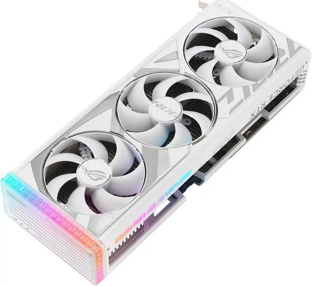 Alt view image 10 of 18 - ASUS ROG Strix GeForce RTX 4080 White OC Edition Gaming Graphics Card (PCIe 4.0, 16GB GDDR6X, HDMI 2.1a, DisplayPort 1.4a) ROG-STRIX-RTX4080-O16G-WHITE