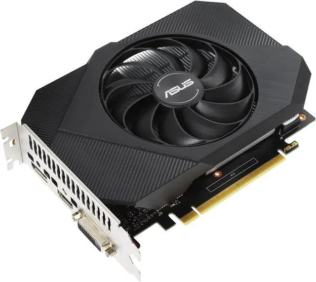 Alt view image 4 of 11 - ASUS Phoenix NVIDIA GeForce GTX 1650 Gaming Graphics Card (PCIe 3.0, 4GB GDDR6 memory, HDMI 2.0b, DisplayPort 1.4a, DVI-D, Dual ball fan bearings, Auto-Extreme) PH-GTX1650-4GD6-P-V2