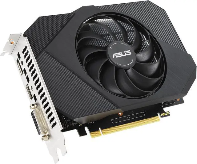 Alt view image 7 of 11 - ASUS Phoenix NVIDIA GeForce GTX 1650 Gaming Graphics Card (PCIe 3.0, 4GB GDDR6 memory, HDMI 2.0b, DisplayPort 1.4a, DVI-D, Dual ball fan bearings, Auto-Extreme) PH-GTX1650-4GD6-P-V2
