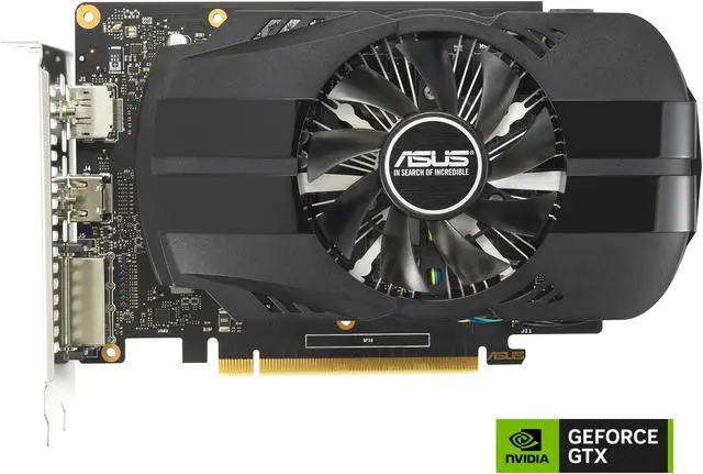 Alt view image 2 of 9 - ASUS Phoenix NVIDIA GeForce GTX 1650 OC Edition Gaming Graphics Card (PCIe 3.0, 4GB GDDR6 memory, HDMI 2.0, DisplayPort 1.4a, DVI-D, Dual ball fan bearings, Auto-Extreme) PH-GTX1650-O4GD6-P-EVO