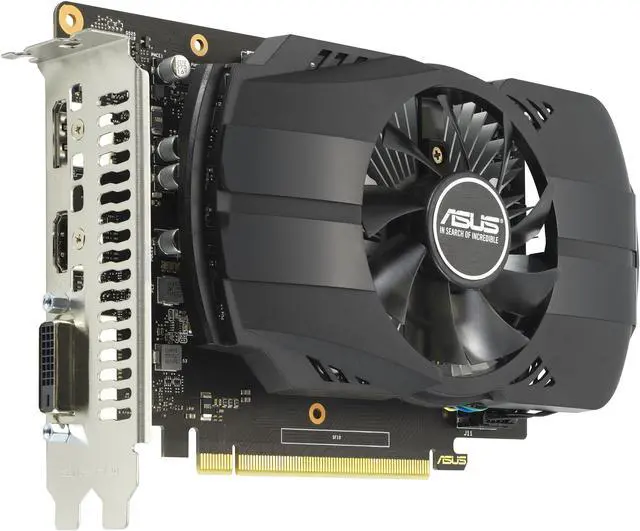 Alt view image 6 of 9 - ASUS Phoenix NVIDIA GeForce GTX 1650 OC Edition Gaming Graphics Card (PCIe 3.0, 4GB GDDR6 memory, HDMI 2.0, DisplayPort 1.4a, DVI-D, Dual ball fan bearings, Auto-Extreme) PH-GTX1650-O4GD6-P-EVO